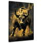 Bulle in Gold Aktienmarkt Wachstum Business Power Wandbild