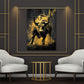 Bulle in Gold Aktienmarkt Wachstum Business Power Wandbild