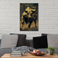 Bulle in Gold für Aktienmarkt und Wachstum Wandbild