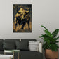 Bulle in Gold für Aktienmarkt und Wachstum Wandbild