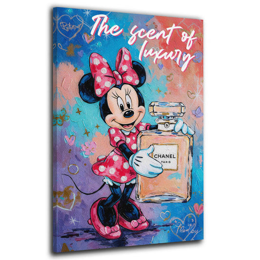 Pop Art Minnie Parfüm Scent of Luxury Wandbild