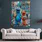 Comic Street Art Wandbild als Blickfang im Wohnraum