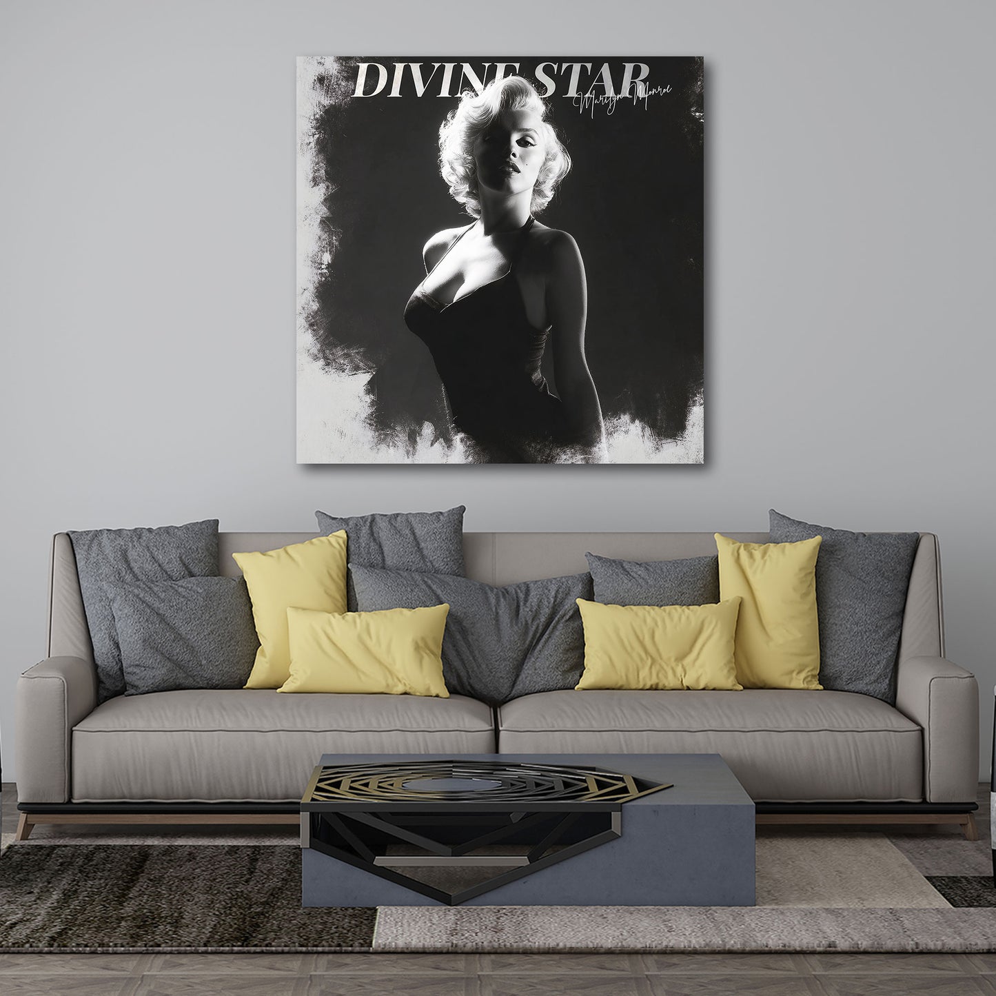 Diva Marilyn Eleganz Retro Star Ausstrahlung Wandbild