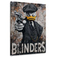 Donald Duck Peaky Blinders Graffiti in Öl Wandbild