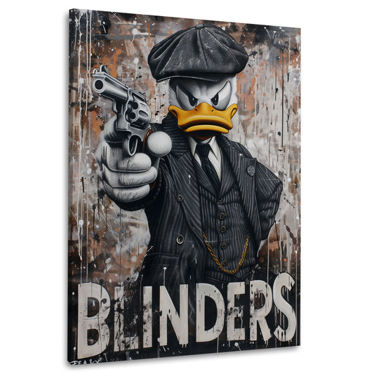 Donald Peaky Blinders Graffiti in Öl Wandbild