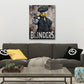 Donald Duck Peaky Blinders Graffiti in Öl Wandbild