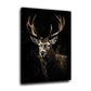 Edler Hirsch auf dunklem Grund Wandbild