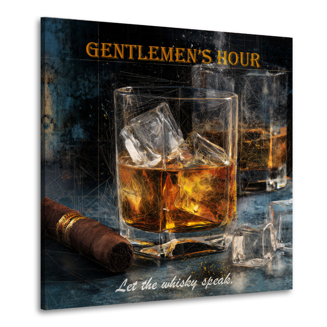 Edler Whisky Lifestyle Männerabend Wandbild
