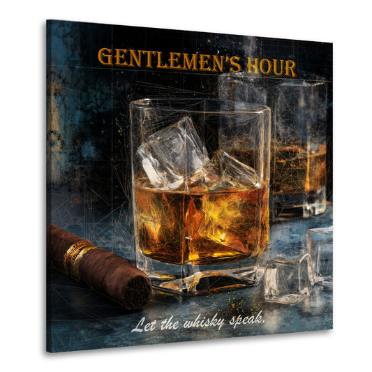 Edler Whisky Lifestyle Männerabend Wandbild