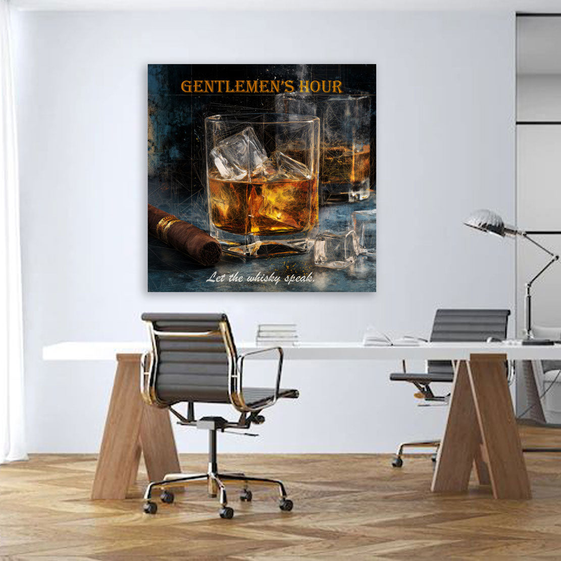 Edler Whisky Lifestyle Männerabend Wandbild