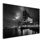 Elbphilharmonie Hamburg Skyline schwarz weiß  Architektur Wandbild