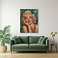Elegante Marilyn roter Lippenstift Vintage Style Wandbild