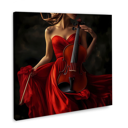 Elegante Violine Musik und Weiblichkeit Wandbild