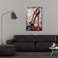 Eleganter Stiletto mit Luxus Flair Pop Art Wandbild