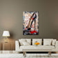 Eleganter Stiletto mit Luxus Flair Pop Art Wandbild