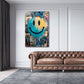 Street Art Wandbild im Hochformat im Jugendzimmer