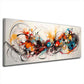Farbige Komposition abstrakter Formen Design Wandbild