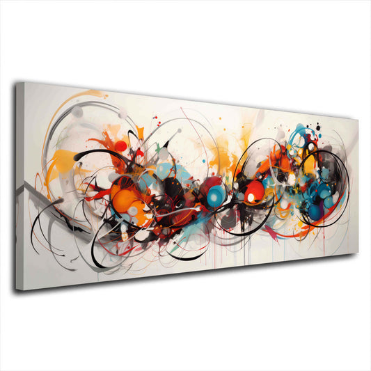 Farbige Komposition abstrakter Formen Design Wandbild