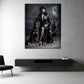 Fashion Diva mit Hunden Noire Élégance schwarz weiß Dominanz und Eleganz vereint Wandbild