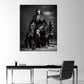 Femme Fatale Modefotografie Frau mit Hunden modern Wandbild