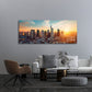 Frankfurt Skyline Wandbild über dem Sofa im Wohnzimmer