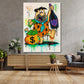 Fred Comic Reichtum Party Lifestyle Pop Art Wandbild