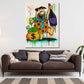 Fred Comic Reichtum Party Lifestyle Pop Art Wandbild
