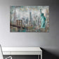 Freiheitsstatue der Stadt New York in Vintage Wandbild