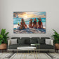 Sommerliches Strand-Wandbild im Schlafzimmer