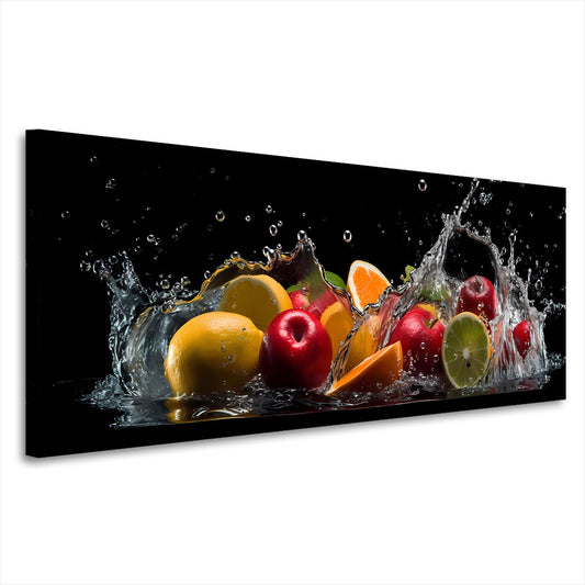 Frisches Obst Energie Spritzer Küche Wandbild