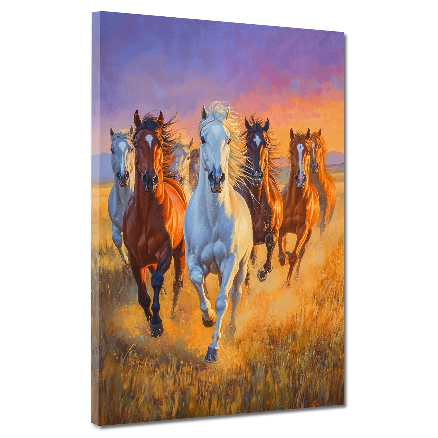 Galoppierende Pferde Freiheit Natur Tiere Wandbild