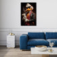 Gangster Ente mit Reichtum Dollar Motivation Wandbild