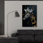 Giraffe mit Goldadern Wandbild Detailansicht