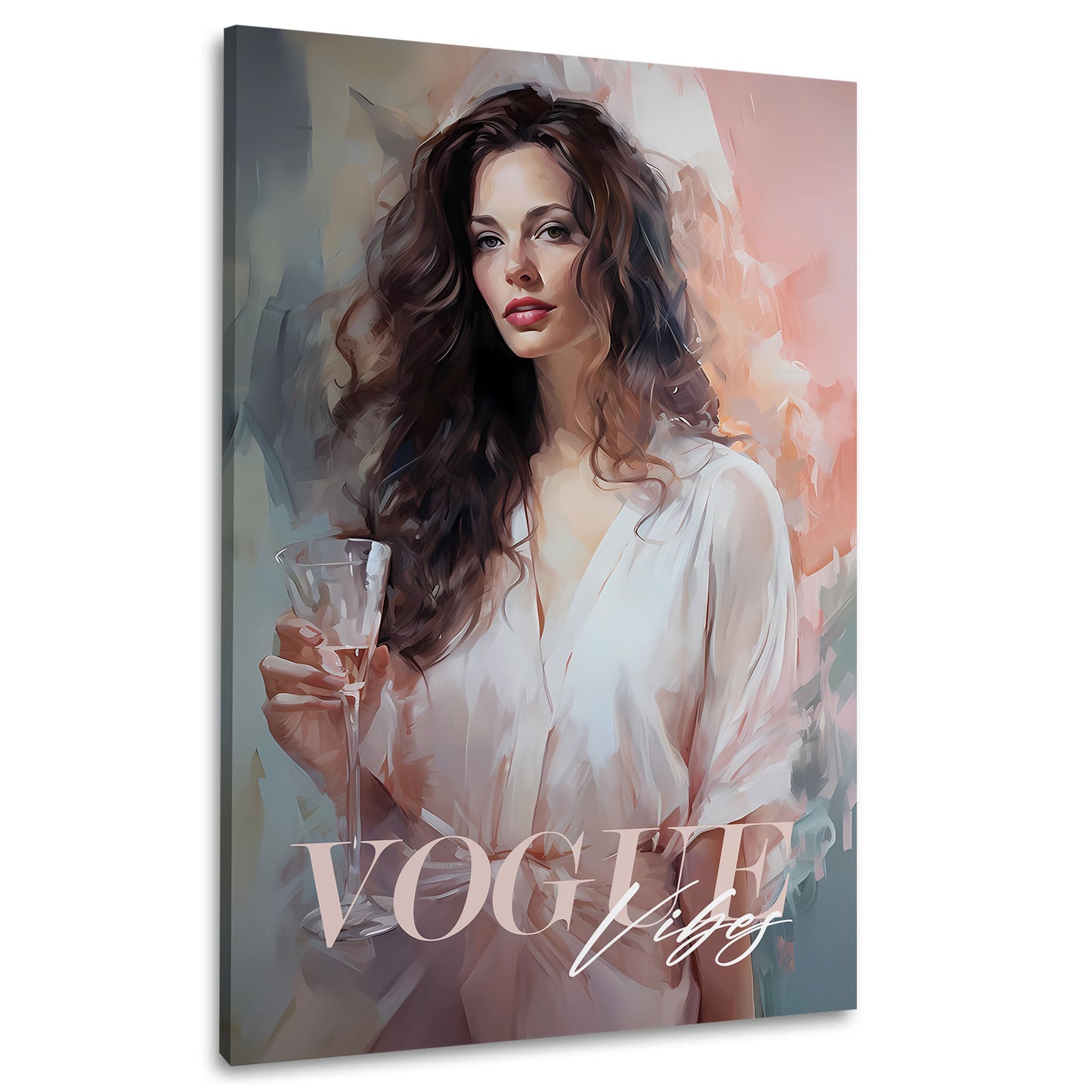 Glamour Lifestyle Weiblichkeit Champagner Wandbild