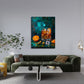 Stillleben Wandbild über dem Sideboard im Esszimmer