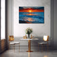 Maritimes Wandbild mit Wellen im Schlafzimmer