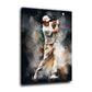 Golfer mit Driver kraftvoller Abschlag Action Stil Wandbild