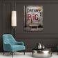 Graffiti Dream Big Badezimmer mit Giraffe Street Art Wandbild