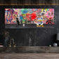 Graffiti Kunstwerk Duck & Einstein Wandbild