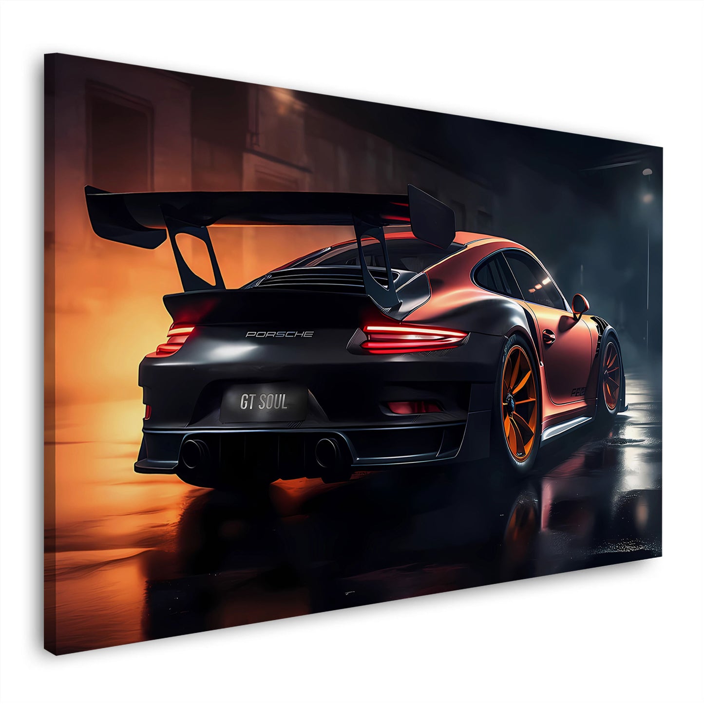 GT Auto Design Geschwindigkeit Power Straße Wandbild