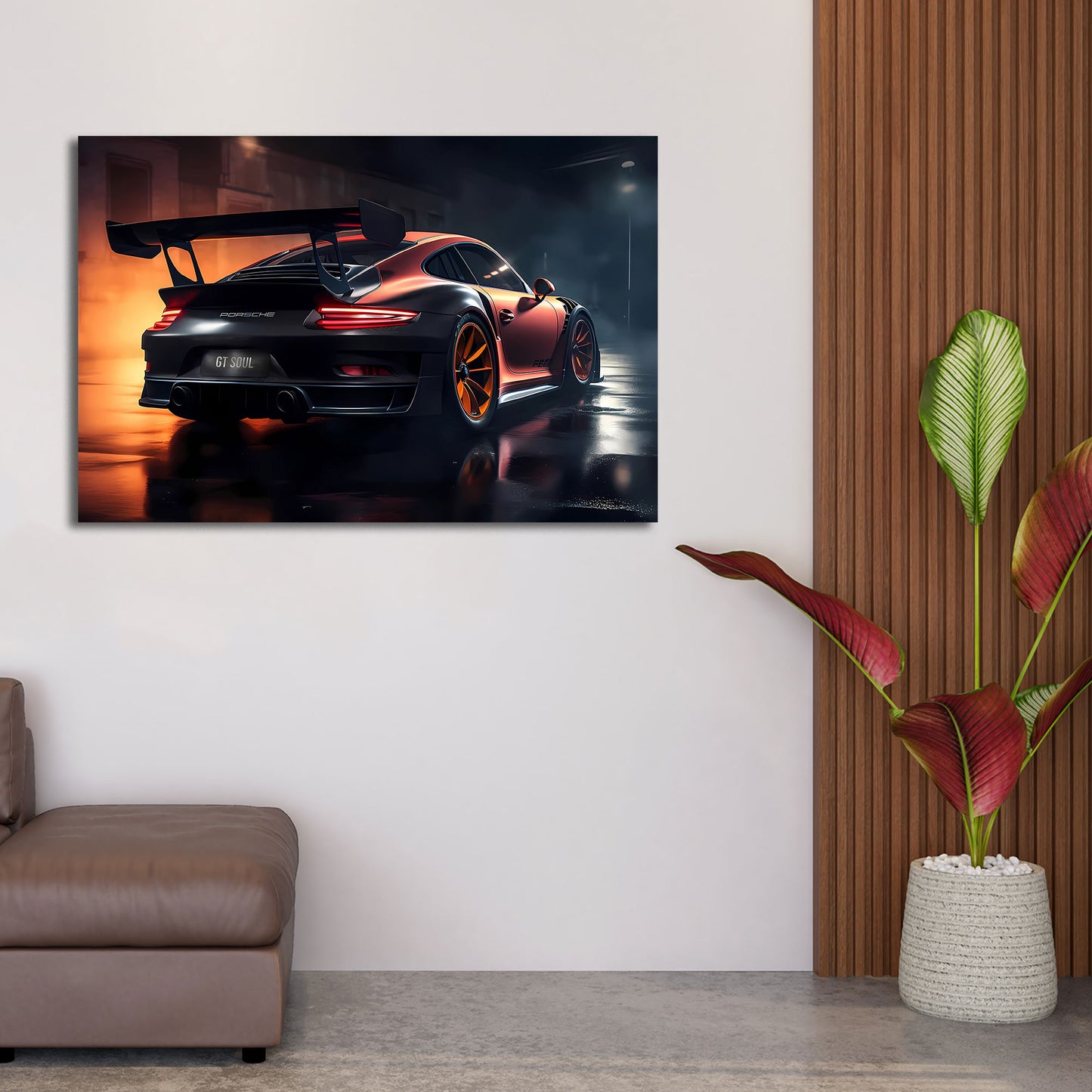 GT Auto Design Geschwindigkeit Power Straße Wandbild