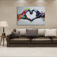 Hände als Symbol der Liebe Pop Art Wandbild