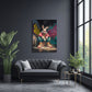 Hase im Streetstyle als Wandbild im Flur