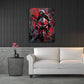 Motorrad Wandbild im Hochformat im Jugendzimmer