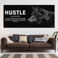 Hustle Definition Ausdauer Geschwindigkeit Wolf Wandbild