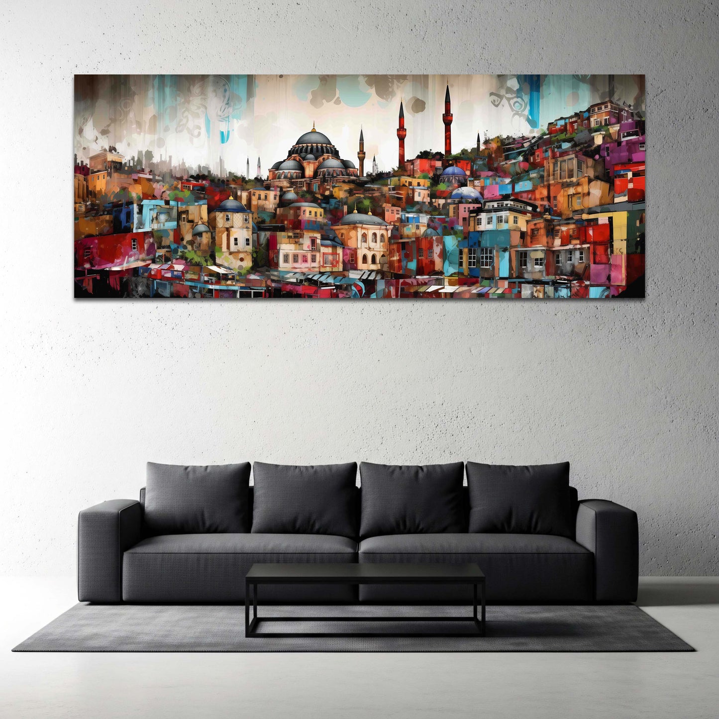 Istanbul Stadtansicht mit Kuppeln Architektur Wandbild