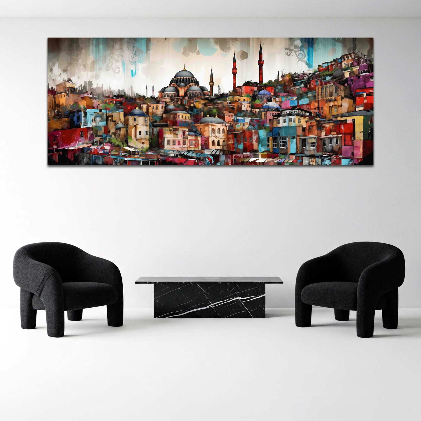 Istanbul Stadtansicht mit Kuppeln Architektur Wandbild