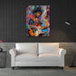 Jimi Hendrix Gitarre Street Art expressives Wandbild