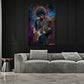 Jimi Hendrix Pop Art Portrait in Aquarell Wandbild