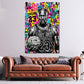 Pop Art Sport Wandbild im Hochformat im Jugendzimmer